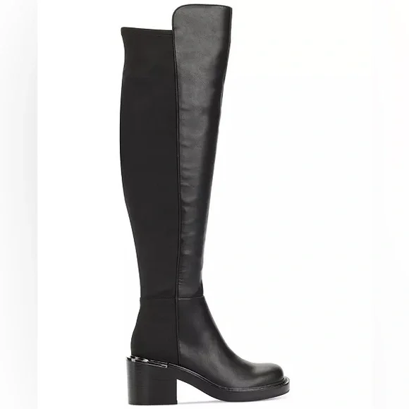 DKNY Dina Black Over-the-Knee Boots Sz 8 BNWB - Picture 2 of 9
